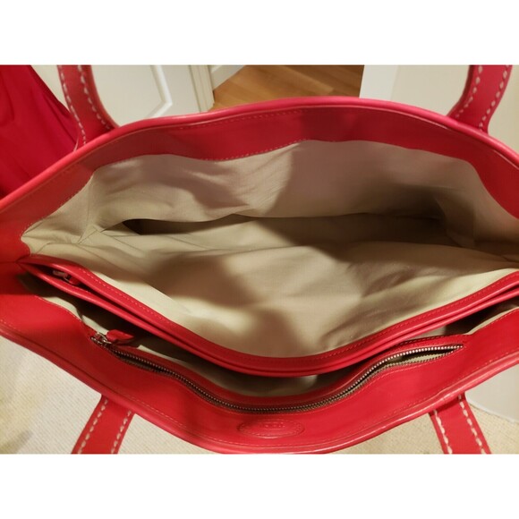 Tod's Red Leather Tote Bag~$1500 - Picture 5 of 10